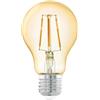 EGLO Lampada Led E27, lampadina vintage ambra per illuminazione | retrò, quattro watt (equivalenti a 30 watt), 320 lumen, Led E27 bianco caldo, 2200 Kelvin, lampadine Edison A75, Ø 7,5 cm