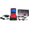 Panasonic KX-TU155 Cellulare per Anziani Tasti Grandi SOS Rosso KX-TU155EXRN