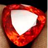 Senza marchio Tormalina mandarino brasiliana certificata naturale 26,20 ct 17 x 17 mm trili...