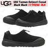 UGG Tasman Outpost Casual Nero Nero 1179050-BLK Taglia Uomo