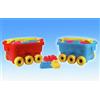 Carretto Bambini Contenitore Con Costruzioni Plastica Colorate Bimbi sar
