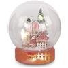Subitodisponibile Boule de neige Palla di neve natalizia deisgn XMAS MARKET 10x11 cm 1G7I