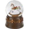 Subitodisponibile Palla di natale BOULE DE NEIGE con cavalluccio natalizio 11x11x14 cm 1G7I