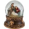 Subitodisponibile Palla di natale BOULE DE NEIGE con PRESEPE natività resina 7.5x6.5x9 cm 1G7I