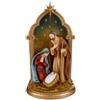 Subitodisponibile PRESEPE Natività in resina colorata 26.5x20x46 cm 1G7I