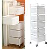 Carrello Portaoggetti Da Bagno Scaffali Da Bagno Carrello Da Cucina A 5 Livelli