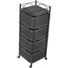 Carrello Portaoggetti Da Bagno Scaffali Da Bagno Carrello Da Cucina A 4 Livelli