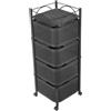 Carrello Portaoggetti Da Bagno Scaffali Da Bagno Carrello Da Cucina A 4 Livelli