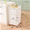 Carrello Portaoggetti Da Bagno Scaffali Da Bagno Carrello Da Cucina A 3 Livelli