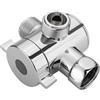 No 2X(1/2 di pollice a 3 vie T-adattatore Deviatore valvola regolabile soffion2726