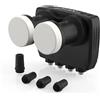 DUR-line DUR line 6° Monoblock Quad LNB Astra 19.2°E Hotbird 13°E 4 partecipanti & 2