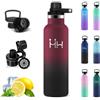 Grsta Borraccia Termica- Borraccia 750 ml- Boraccia Termica senza Perdite | Borraccia Alluminio- Doppio isolamento- Bottiglia senza BPA- Borracia Acciaio Inox 18/8- per Campeggio, Yoga, Sport, Palestra