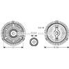 AVA QUALITY COOLING Frizione visco ventilatore termico MSC488 AVA QUALITY COOLING per MERCEDES-BENZ