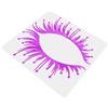 2Pcs Reusable Reflective Car Eyelash Stickers PVC Headlight Decoration Red