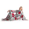 Kanguru Coperta con maniche Hello Kitty , soffice plaid in pile, Microfibra