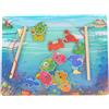 TrAdE Shop Traesio GIOCO DI PESCA MAGNETICO IN LEGNO A TEMA ANIMALI MARINI CON 2 CANNE PER BAMBINI