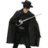 W WIDMANN MILANO Party Fashion - Mantello per bambini, ca. 100 cm, diavolo, mago, Zorro, carnevale, Halloween