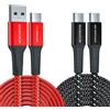 2 Pezzi Cavo USB C 2m 100W PD3.0 Ricarica Rapida Tipo C Trasferimento Dati ✅