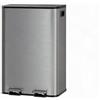 IDEALHOUSE Pattumiera da cucina in acciaio inox, a 2 scomparti, 80 l, con | Coperchio soft-close, funzione di apertura, filtro antiodore integrato, robusto e facile da pulire.
