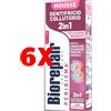 BIOREPAIR 6 X BIOREPAIR Mousse Dentifricio e Collutorio 2 in 1 75 ml