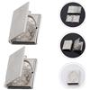 Silver Stainless Steel Mini Photo Box Pendant Bible Book for Small Decor