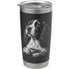 Funny Coffee Lover ESS Owner Dog Mom Dad Springer Spaniel Inglese Divertente Cane Bere Caffè Amante Bicchiere termico in acciaio inox doppia parete
