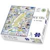 All Jigsaw Puzzles New York Jigsaw Puzzle - Tim Bulmers Comical Map Of New York - Jigsaw Puzzle For