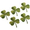 Confezione Da 5 Toppe Termoadesive Ricamate Badge Adesivi In Stoffa A Tre Foglie