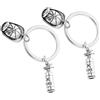 2 Pcs Ornamento Zaino Pompiere Portachiavi Creativo Mini Estintore