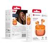0E0F06A Forcell Auricolare Bluetooth Pulse Pro Stereo Acn Orange Per Honor Win Turbo