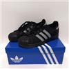 adidas Originals SUPERSTAR II IH4200 Core Nero Argento Metallizzato Bianco Donna