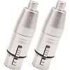 No Adattatore da 2 Pezzi da XLR un , Adattatore da Femmina un XLR Femmina T9A9