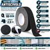 TANIASHOP Nastro Antiscivolo Adesivo 18mx2,5cm per Scale Gradini Rampe Interno ed Esterno