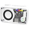 No Altoparlante Bluetooth Stile Mecha Trasparente Bianco U5U93494