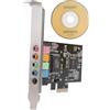No Scheda Audio Integrata per Desktop PCI-e 5.1, Giochi 3D, Musica, Scheda Aud3958