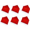 6 coprisedia decorazione natalizia fodere schienale sedia cappello babbo natale