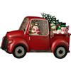 Lanterna Di Palla Di Neve Di Natale Con Glitter, Decorazione Per Auto Rossa Per