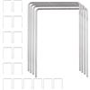 Relaxdays Archetti da croquet 16 cm Argento Archi da croquet Set di archetti Leggero