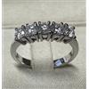Carlo Raspagni ANELLO FEDINA ORO BIANCO 18 kt. CON CINQUE DIAMANTI NATURALI ct. 0,71 e GARANZIA