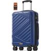 Valigia Rigida Trolley da Viaggio Chiusura TSA Cinghia Inclusa Bagaglio in ABS
