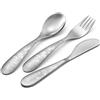 Eme Set posate bambino Piccolo Principe 3 pz BIRILLO Acciaio lucido CA3BI LPP