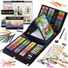 Does not apply 290 pezzi valigetta colori bambina pittura valigetta per bambini Kit di arte e