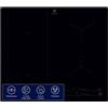 Electrolux Piano Cottura a Induzione Electrolux LIL63443 60 cm 4 Zone Bridge Hob2Hood Nero