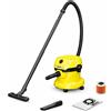 Kärcher aspiratore solidi liquidi WD 2 Plus V 12/4/18/C filtro a cartuccia tubo