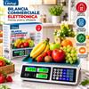 Bilancia Commerciale Digitale 40kg Calcolo Prezzo Doppio Display LCD Inox Negozi