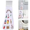 Absorbent Brown Christmas Hand Towels for Bathroom Kitchen Hanging