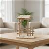 Casetta Decorativa in Legno Stabile Soprammobile Elegante per Finestra