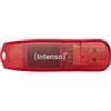 Intenso Rainbow Line 128 GB Chiavetta USB 2.0 Colore rosso