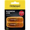 Intenso Rainbow Line 64 GB Pacco da 2 Chiavetta USB A 2.0 Arancione