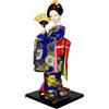 Bambola Giapponese Kimono Geisha Tradizionale Statuetta da Collezione